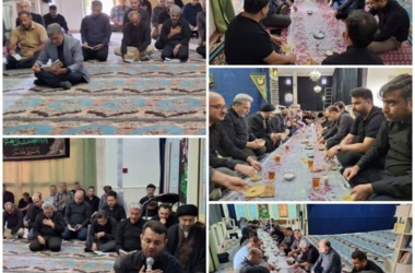 برگزاری آیین معنوی قرائت زیارت شریف عاشورا یادبود شهدای_اقتدار_ایران